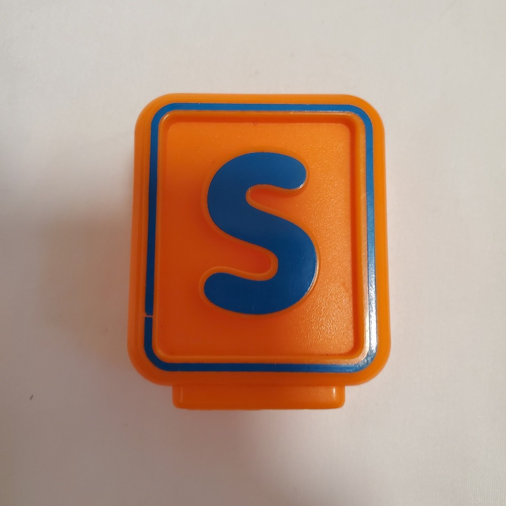 Vtech alphabet train Letter Replacement  Replacement Block Letter S Snail Orange